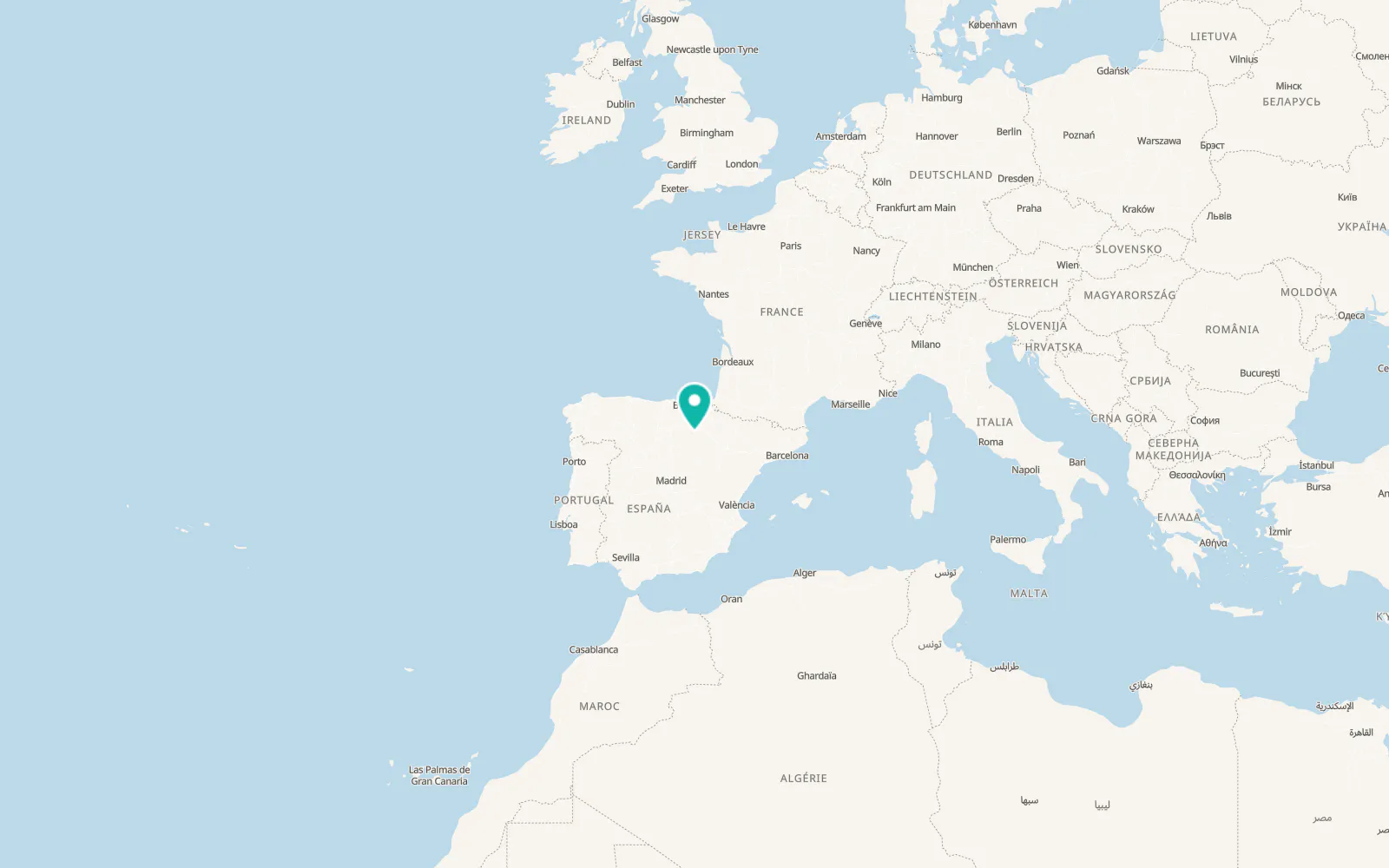 Map of Cabezón de Cameros