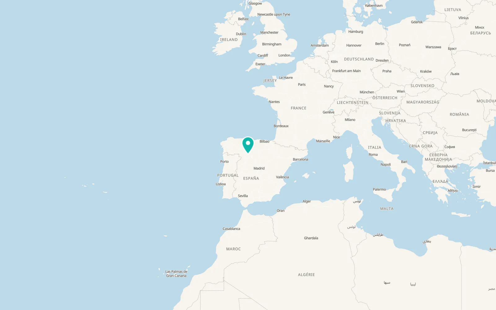 Map of Cabreros del Monte