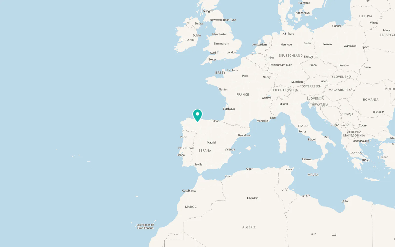 Map of Cabrillanes