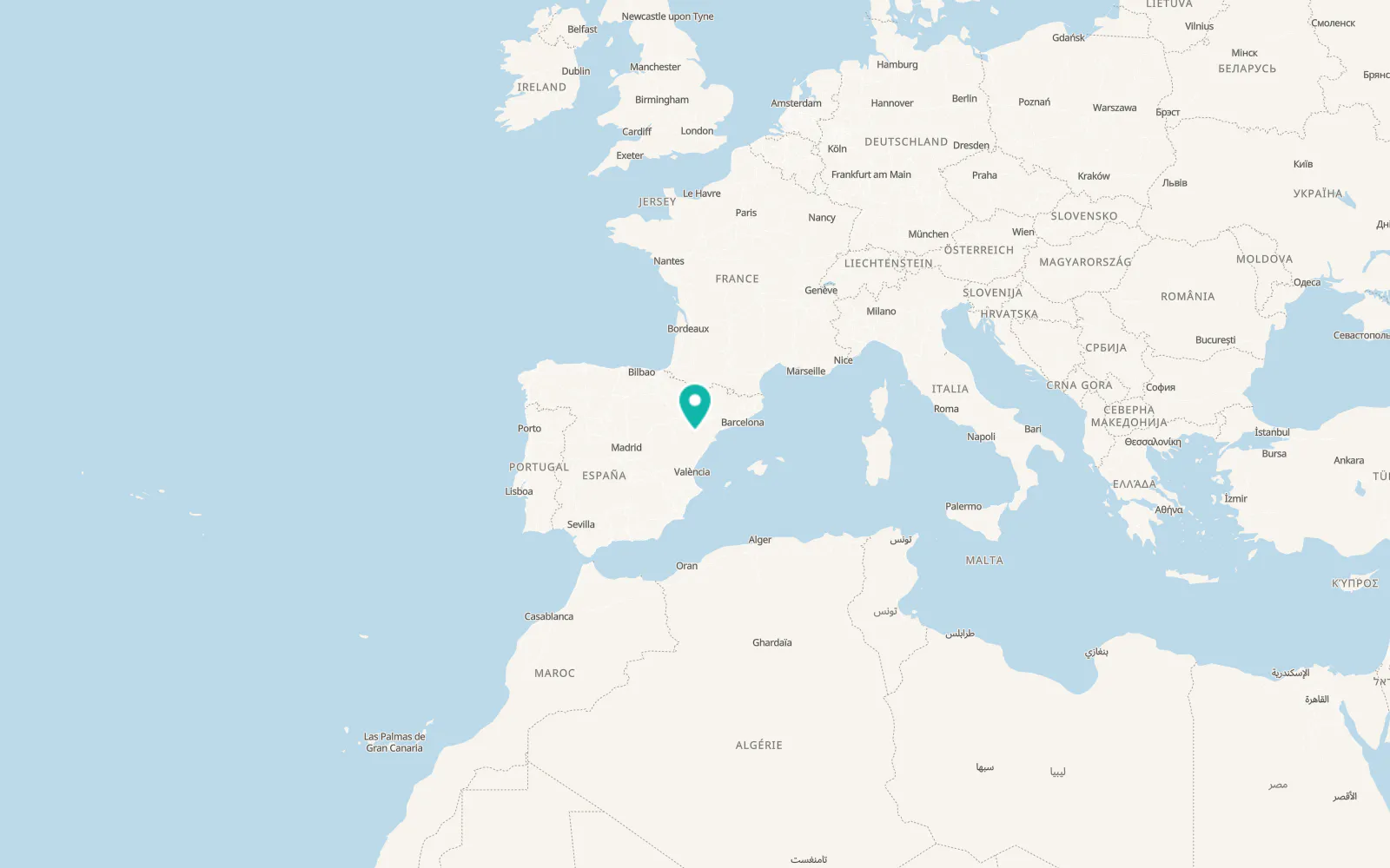 Map of Calanda
