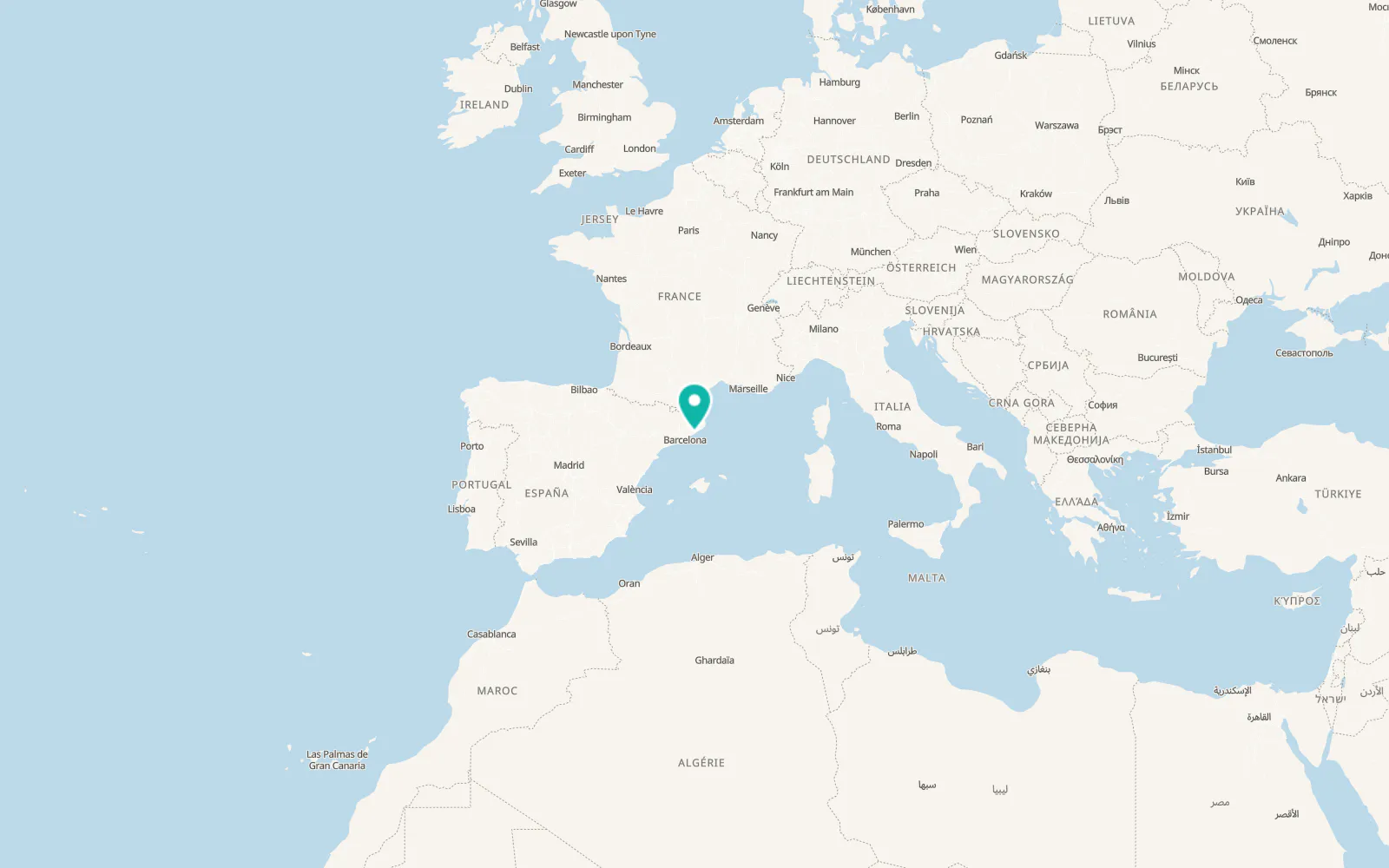 Map of Calella