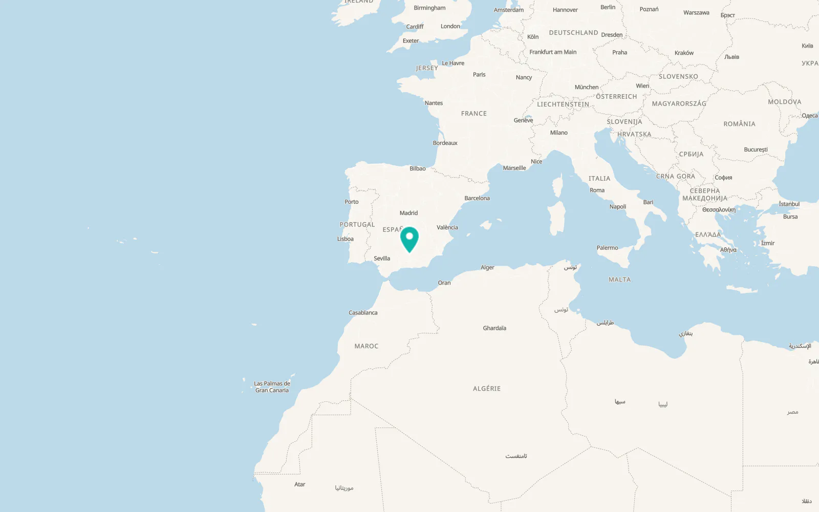 Map of Campillo de Arenas