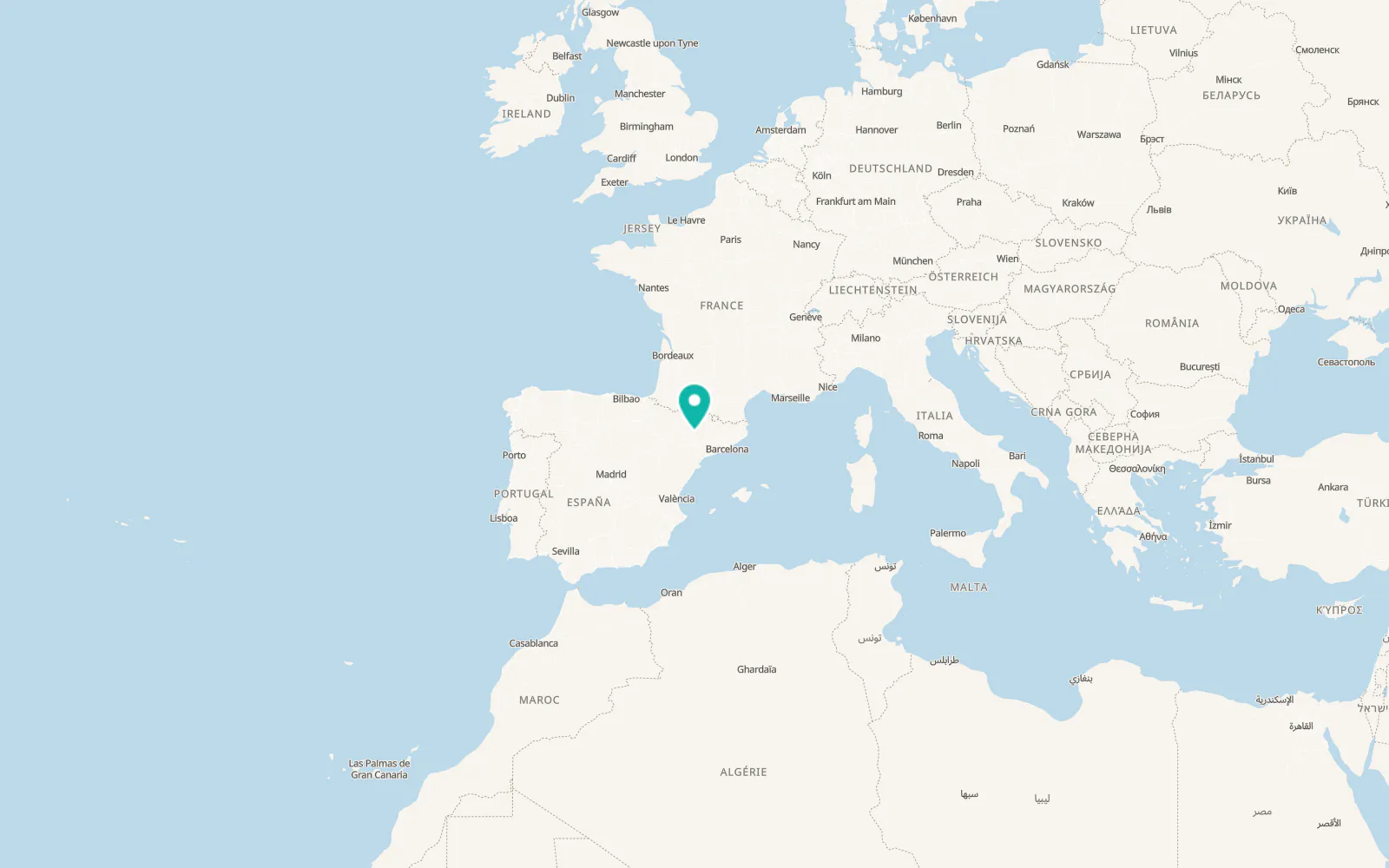 Map of Camporrells