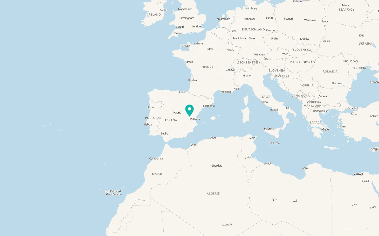 Map of Camporrobles