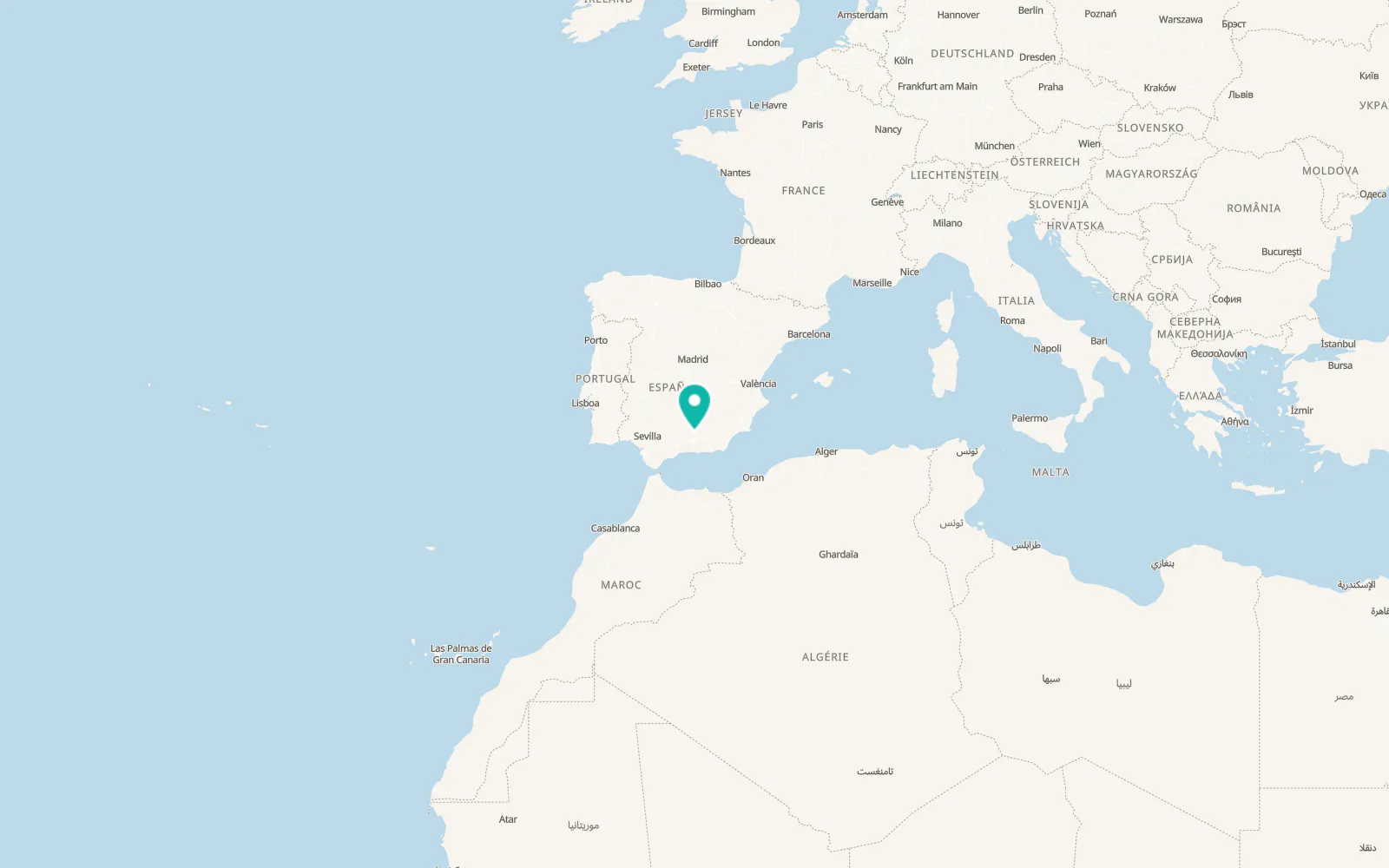 Map of Campotéjar