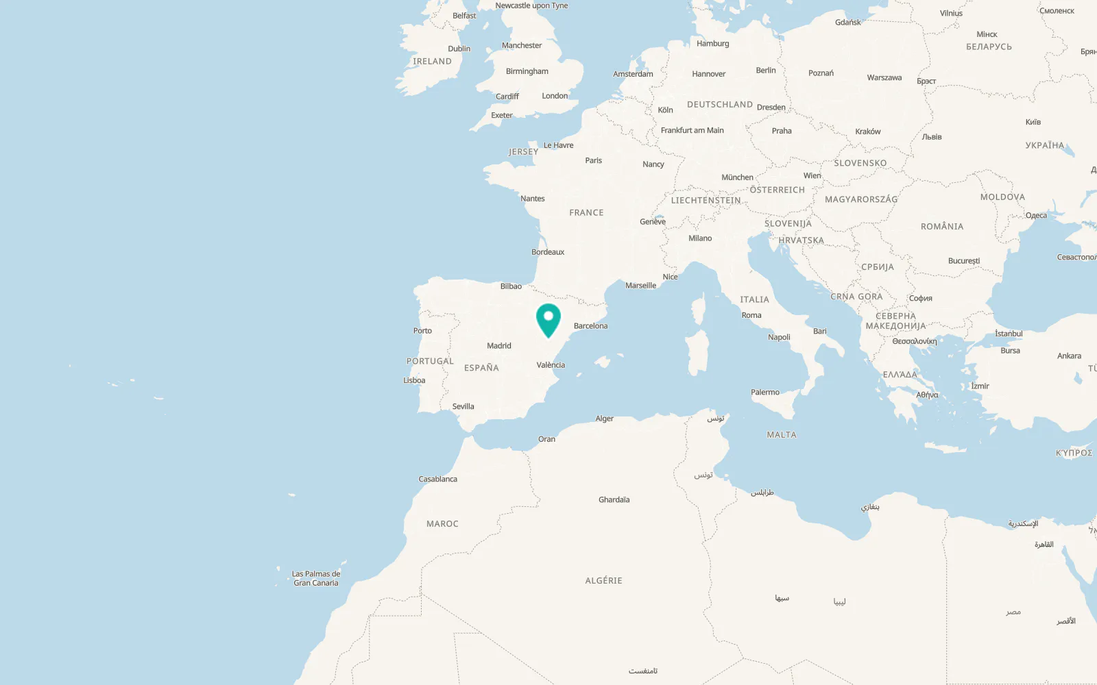 Map of Cañada de Benatanduz
