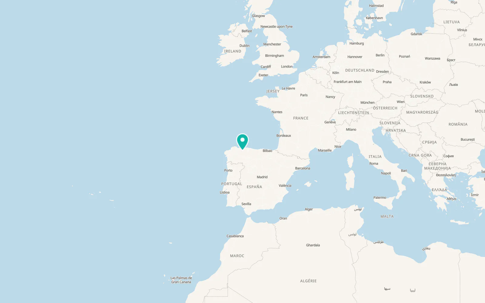 Map of Cangas del Narcea