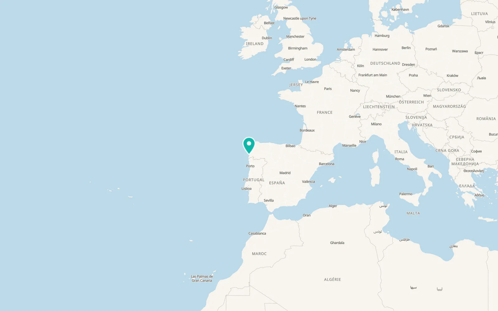 Map of Cangas do Morrazo