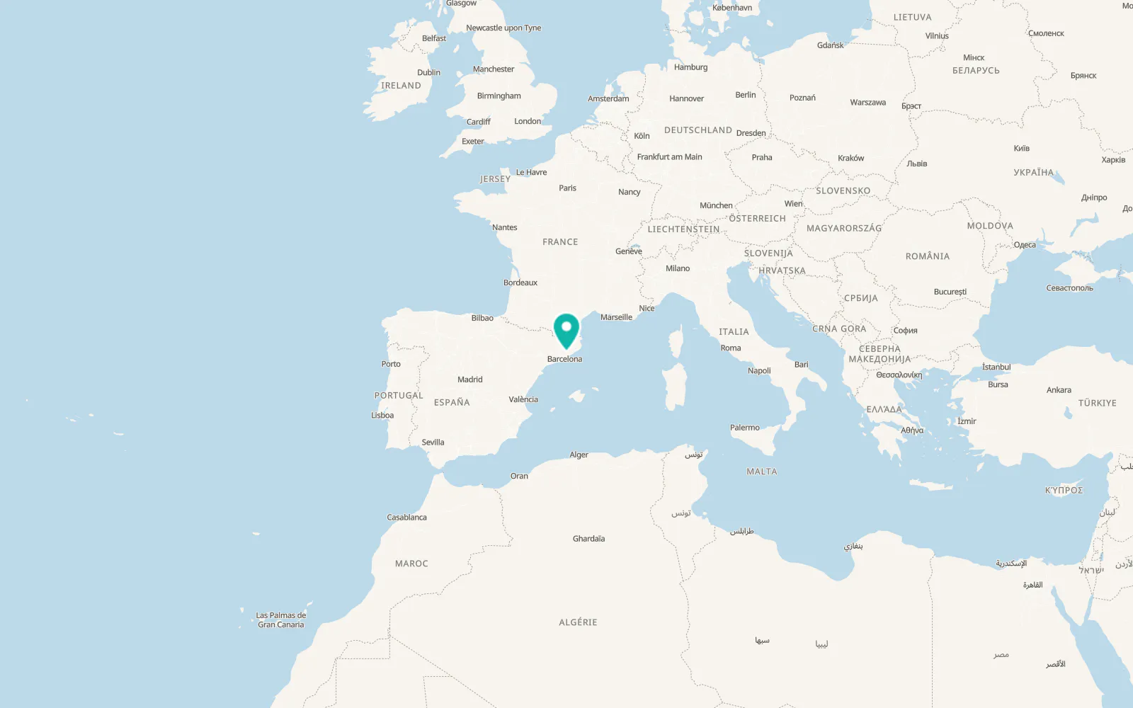 Map of Canovelles