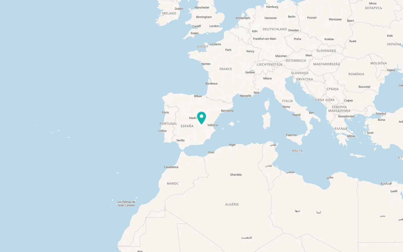Map of Casas de Fernando Alonso