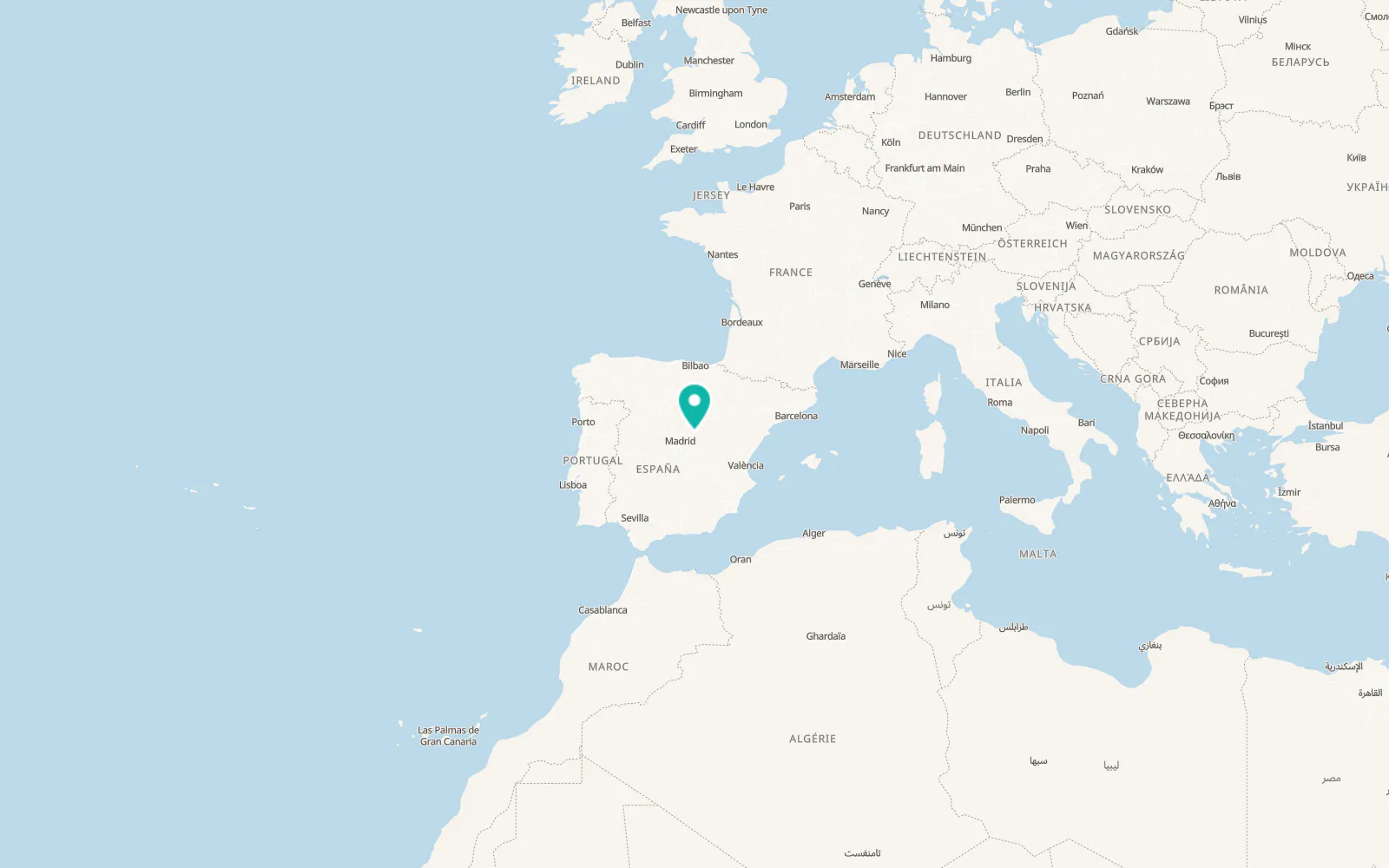Map of Caspueñas