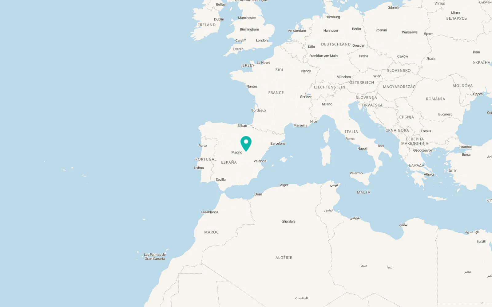 Map of Castillo-Albaráñez