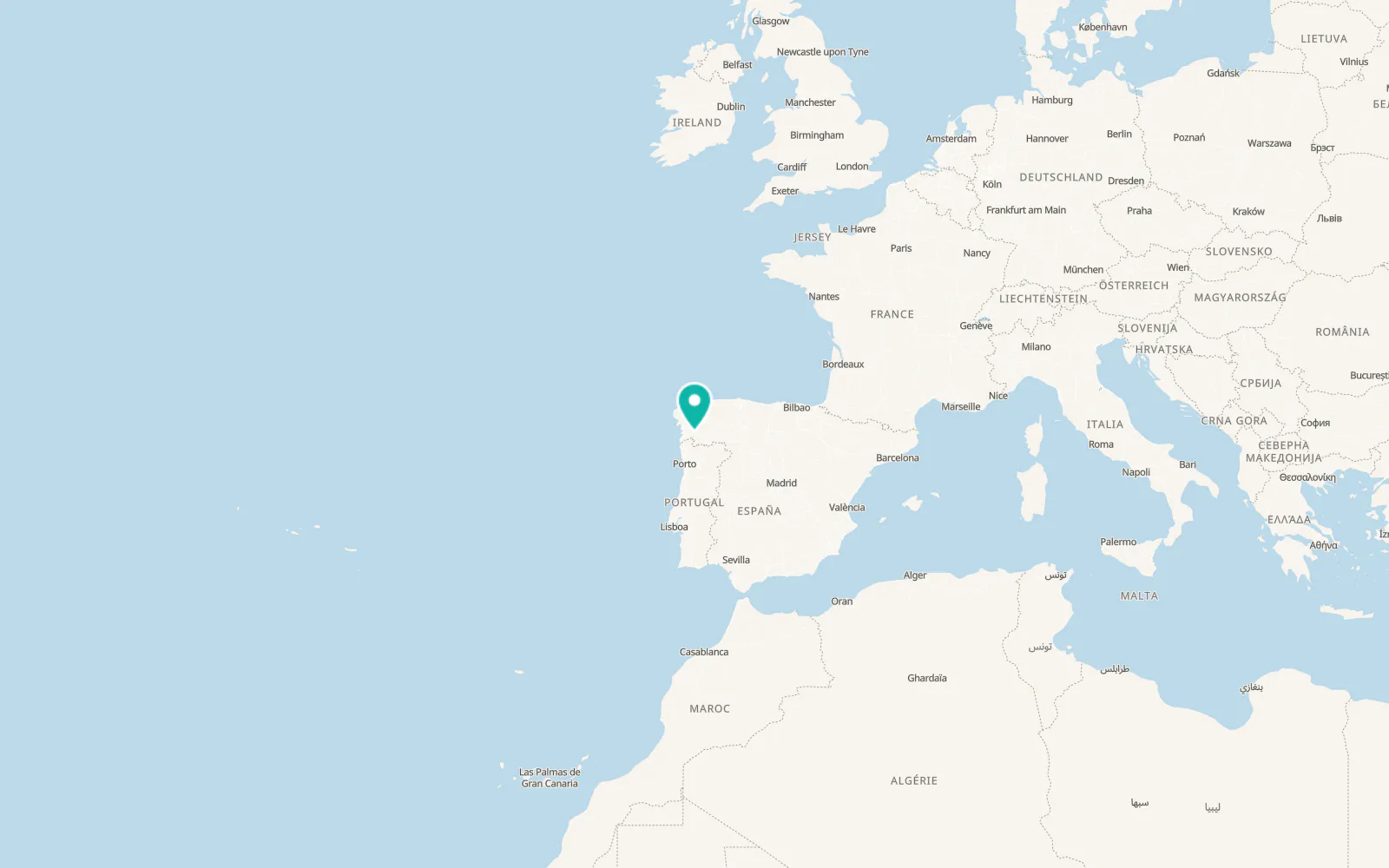 Map of Castrelo de Miño
