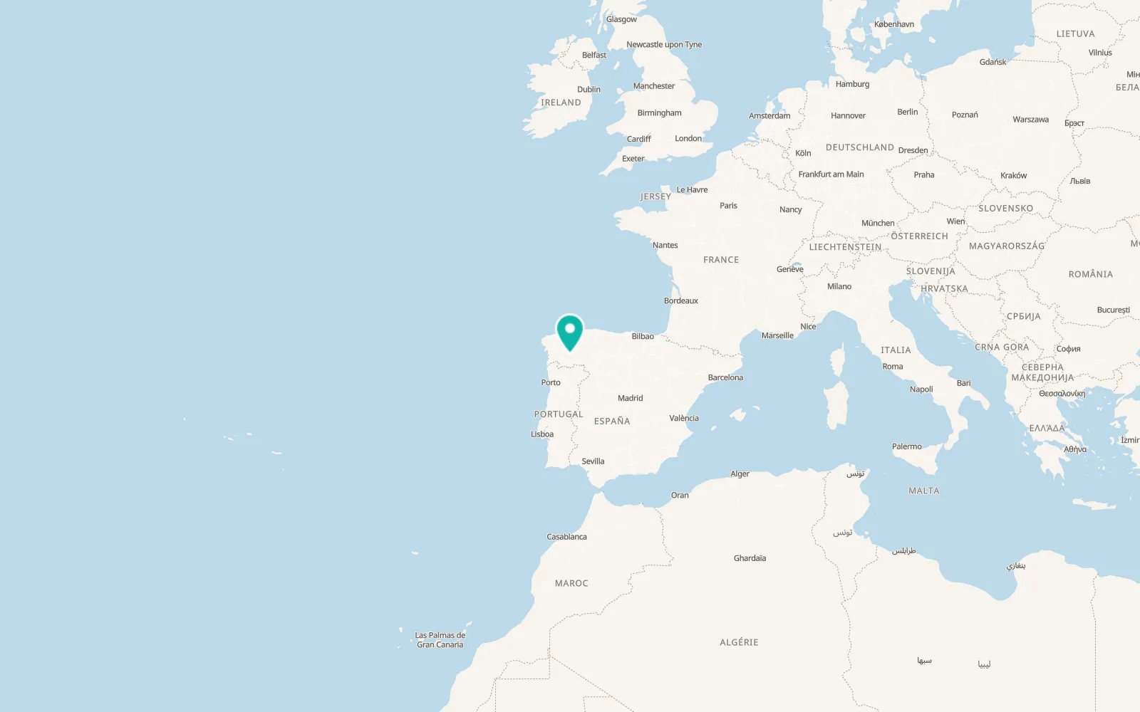 Map of Castro Caldelas