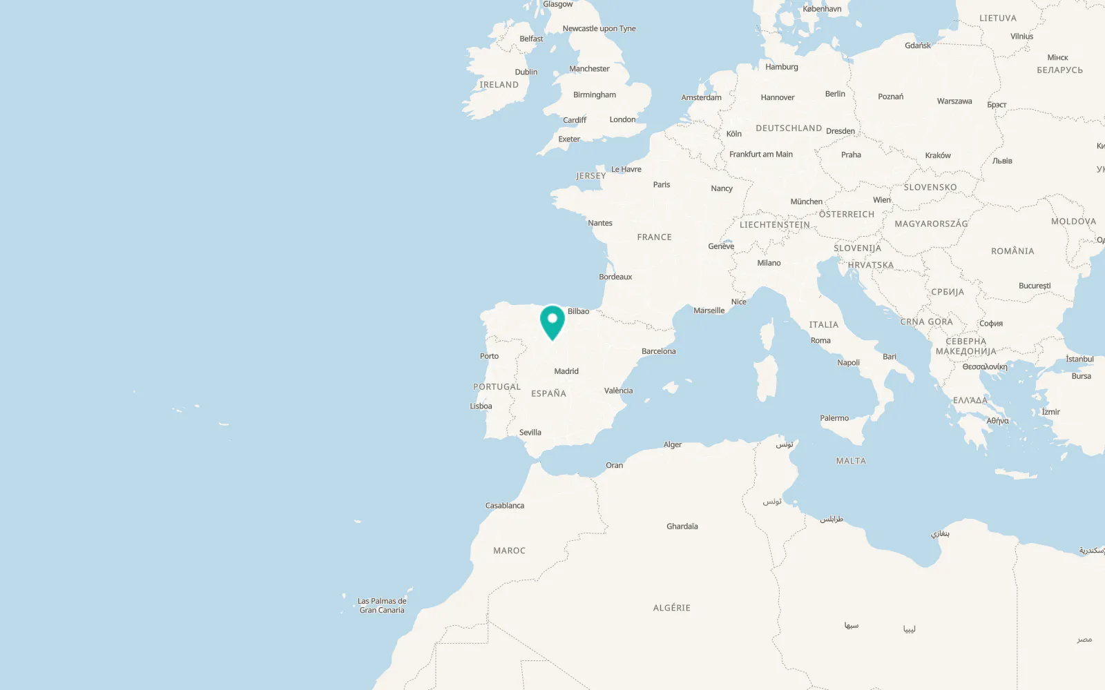 Map of Castronuevo de Esgueva