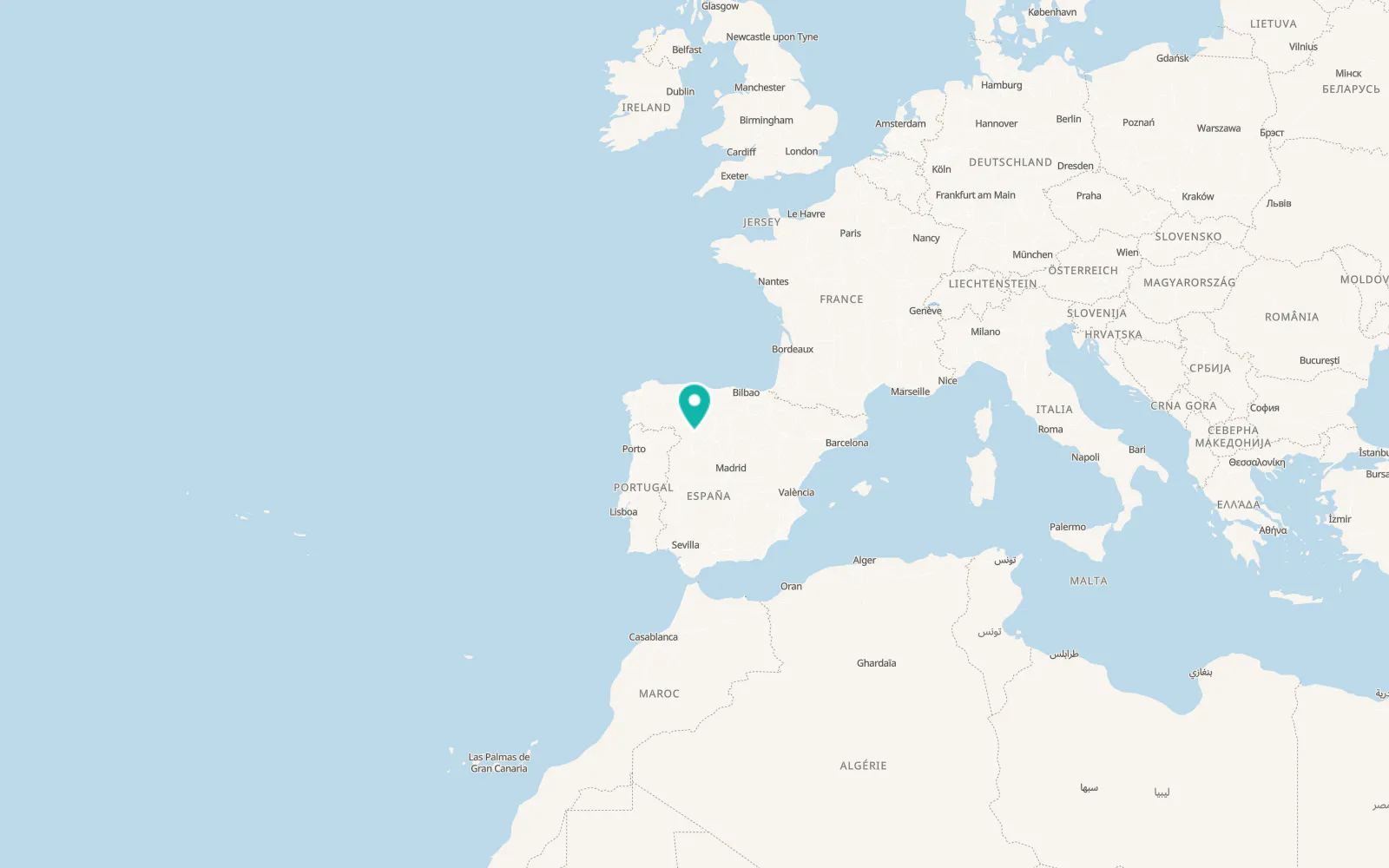 Map of Castronuevo