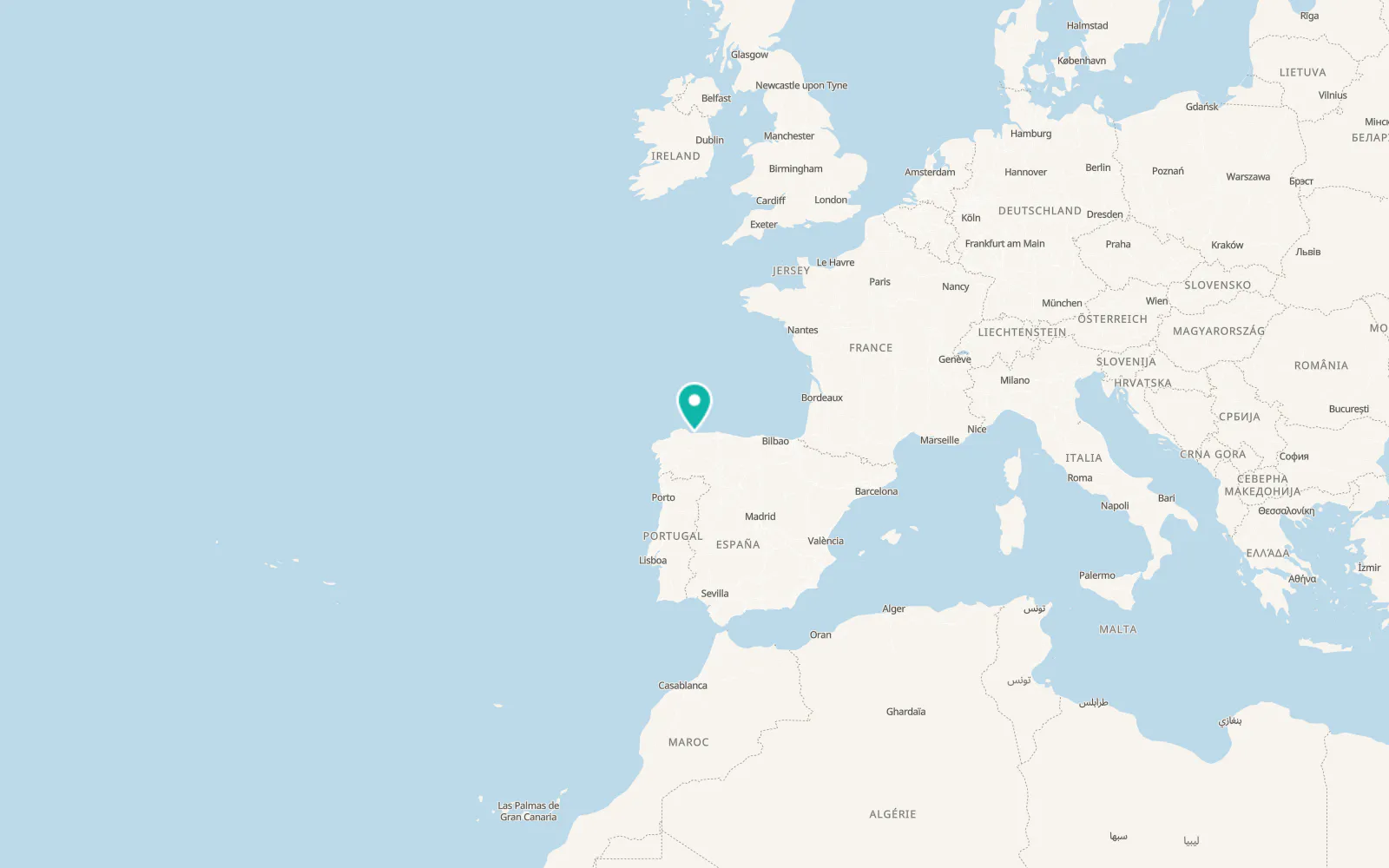 Map of Castropol