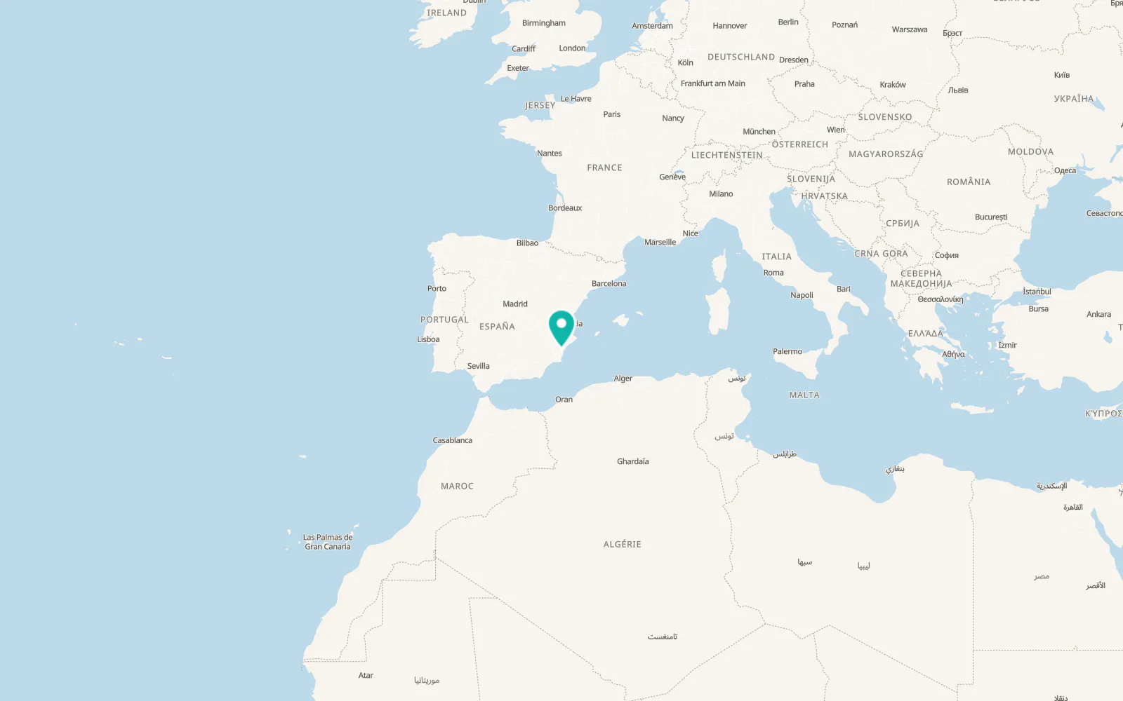 Map of Catral