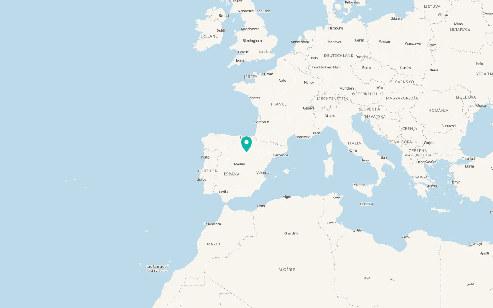 Map of Centenera de Andaluz