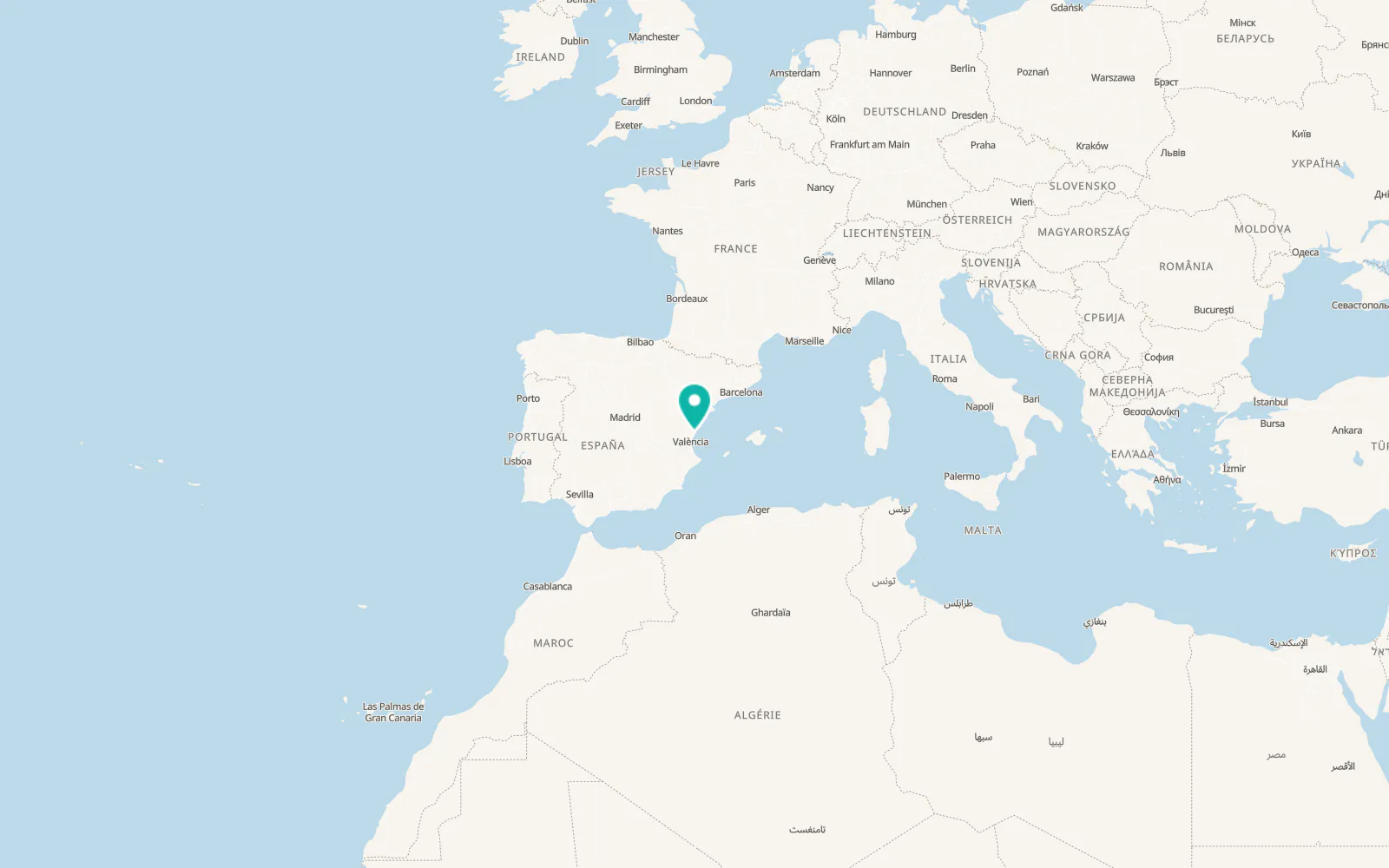Map of Chilches