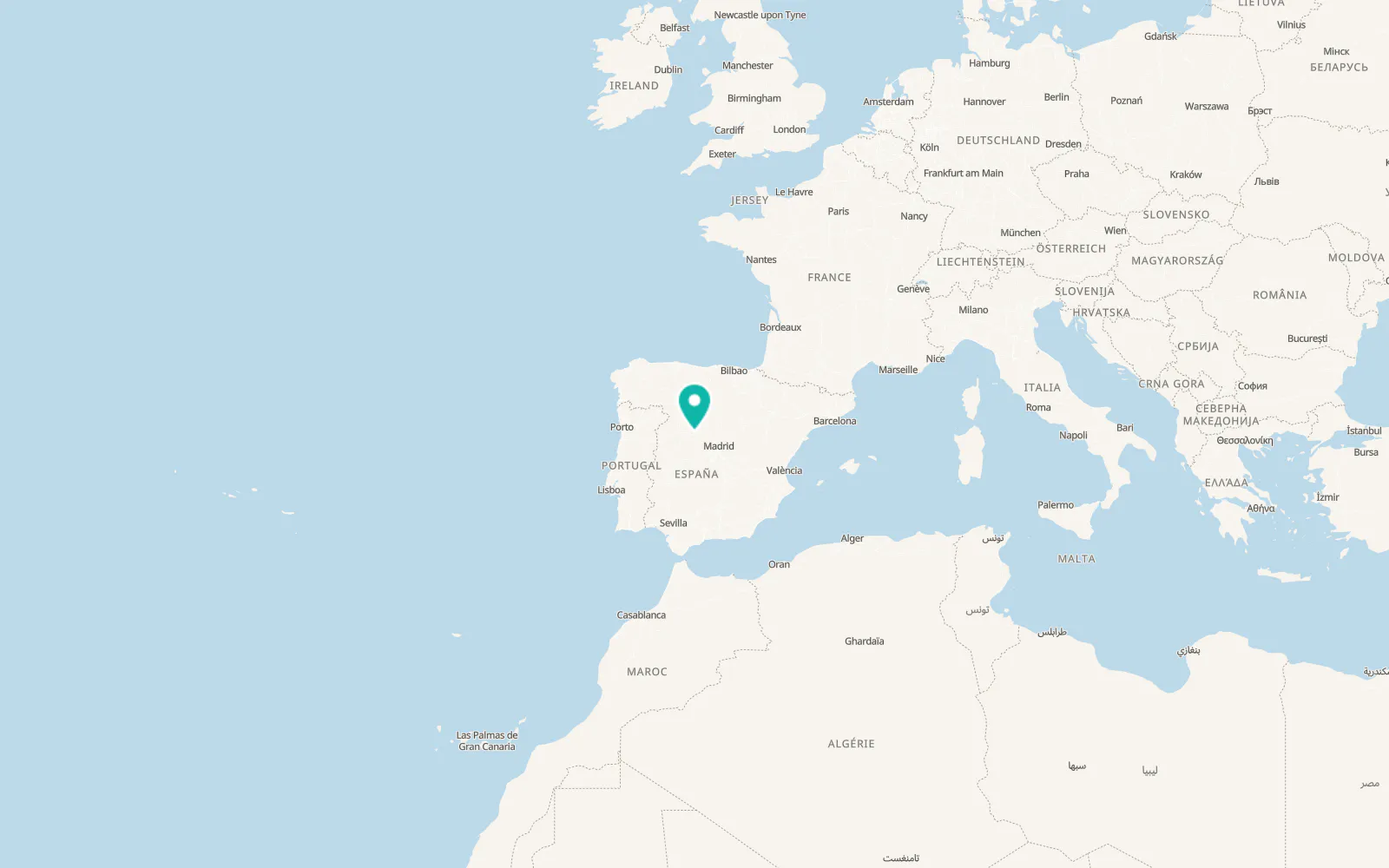 Map of Collado de Contreras