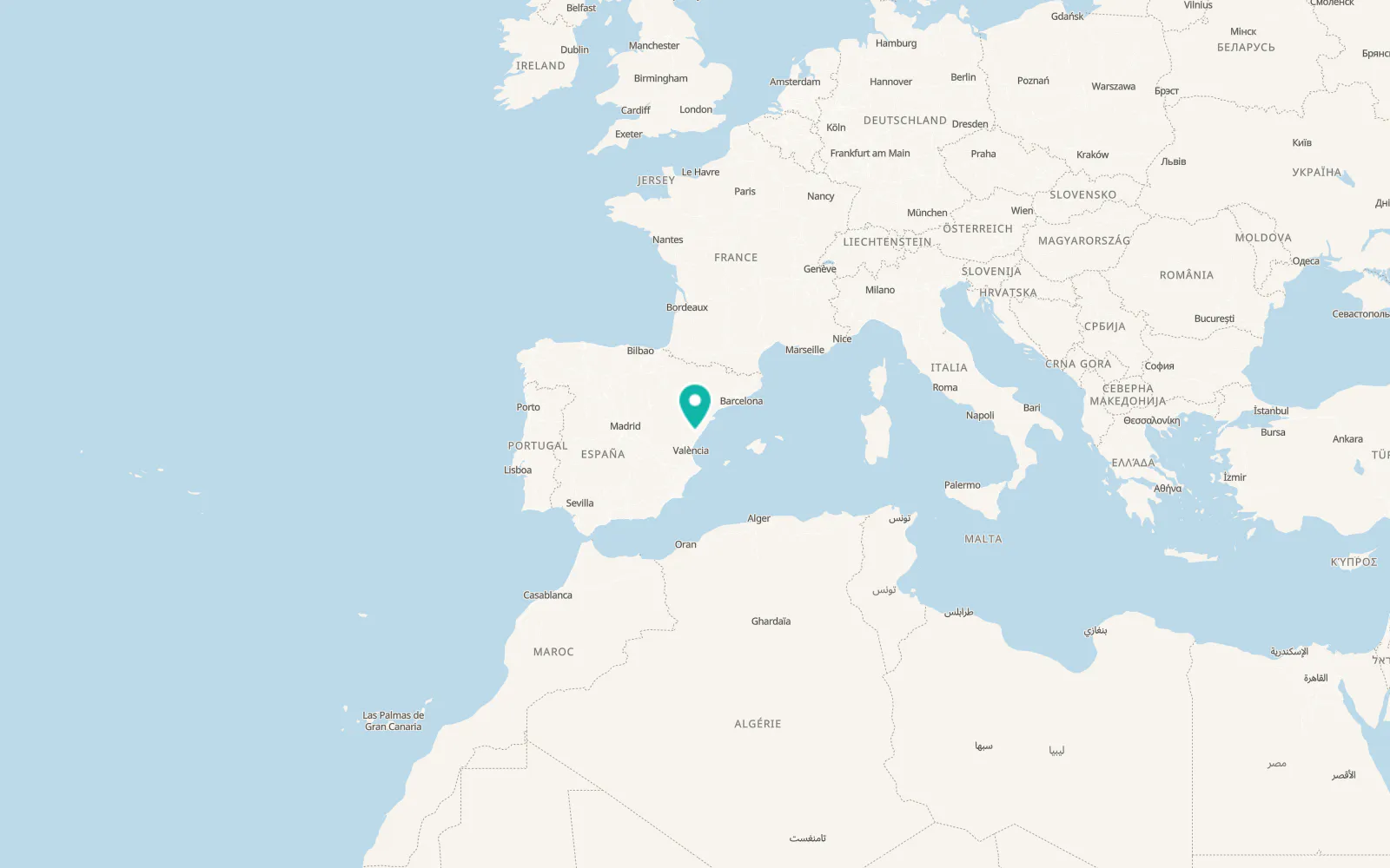 Map of Costur