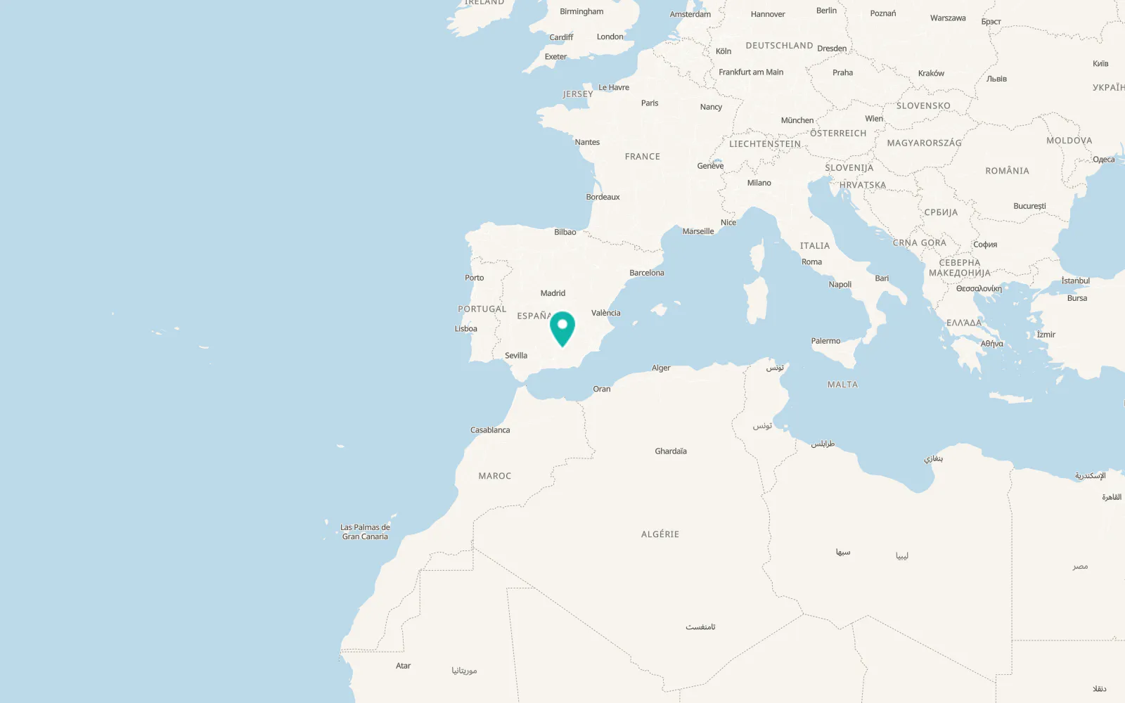 Map of Dehesas de Guadix