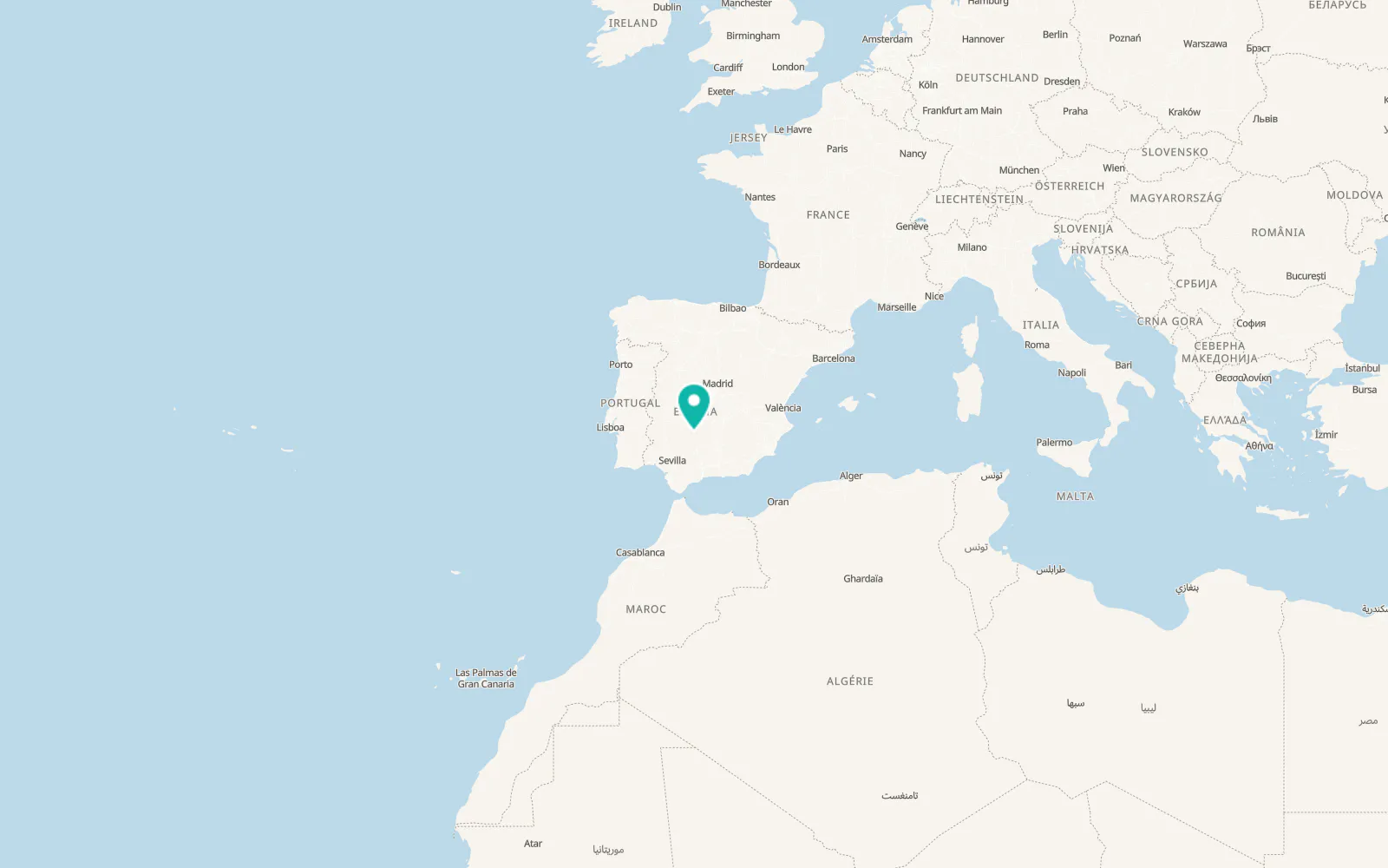 Map of Dos Torres
