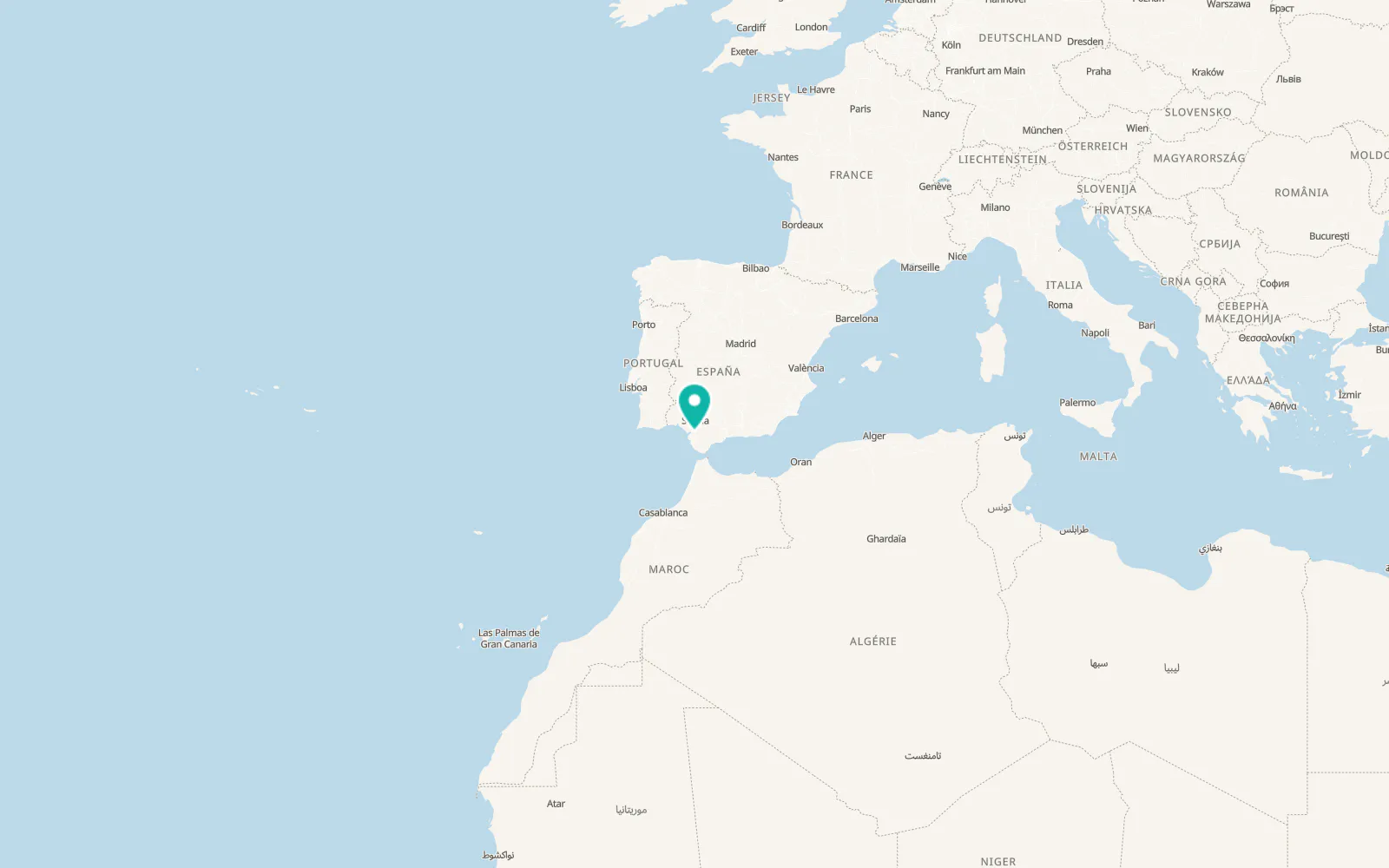 Map of El Cuervo