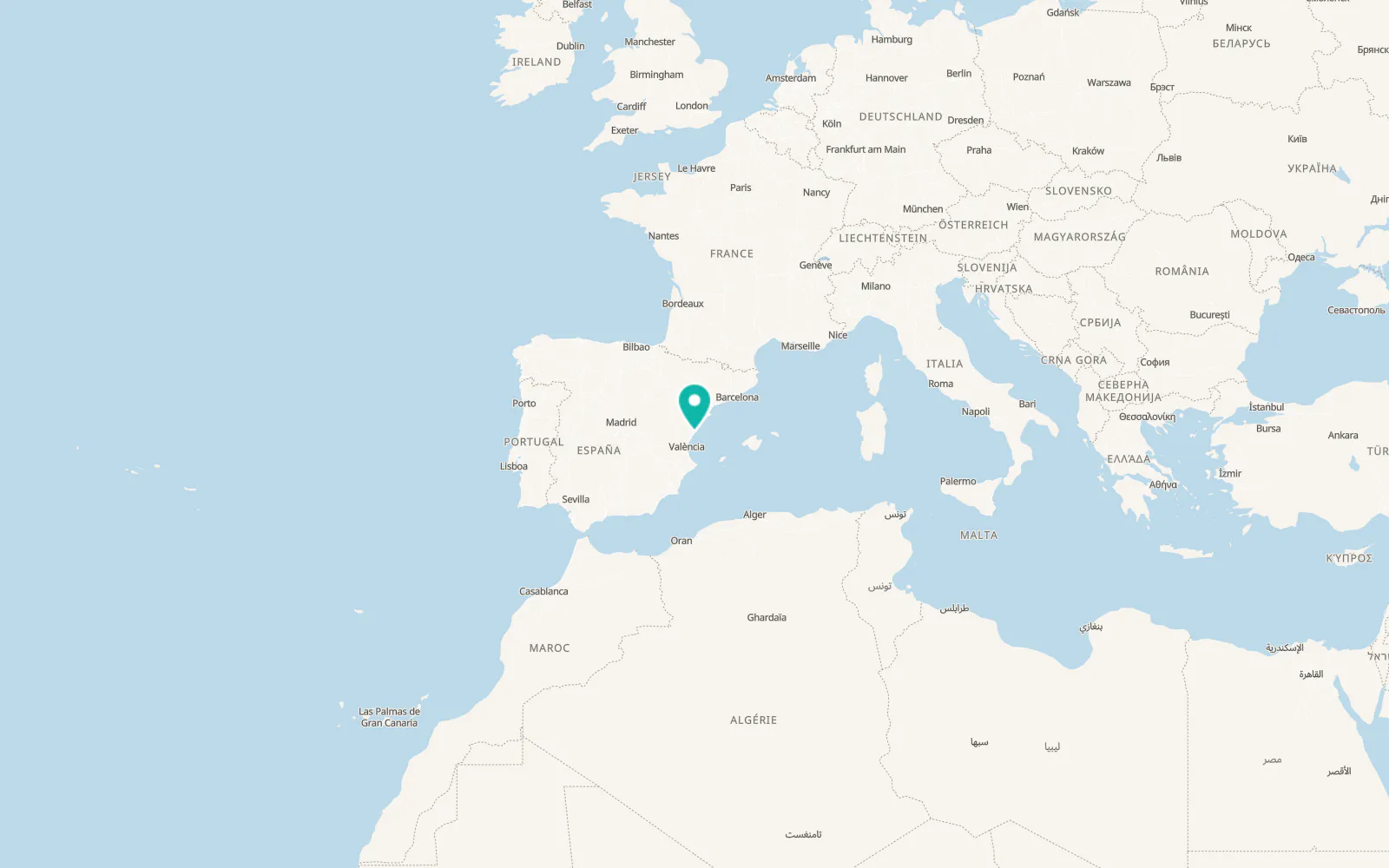 Map of El Grao