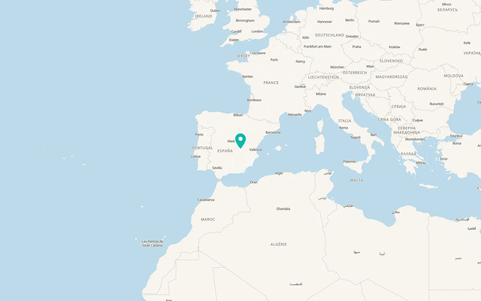 Map of El Provencio