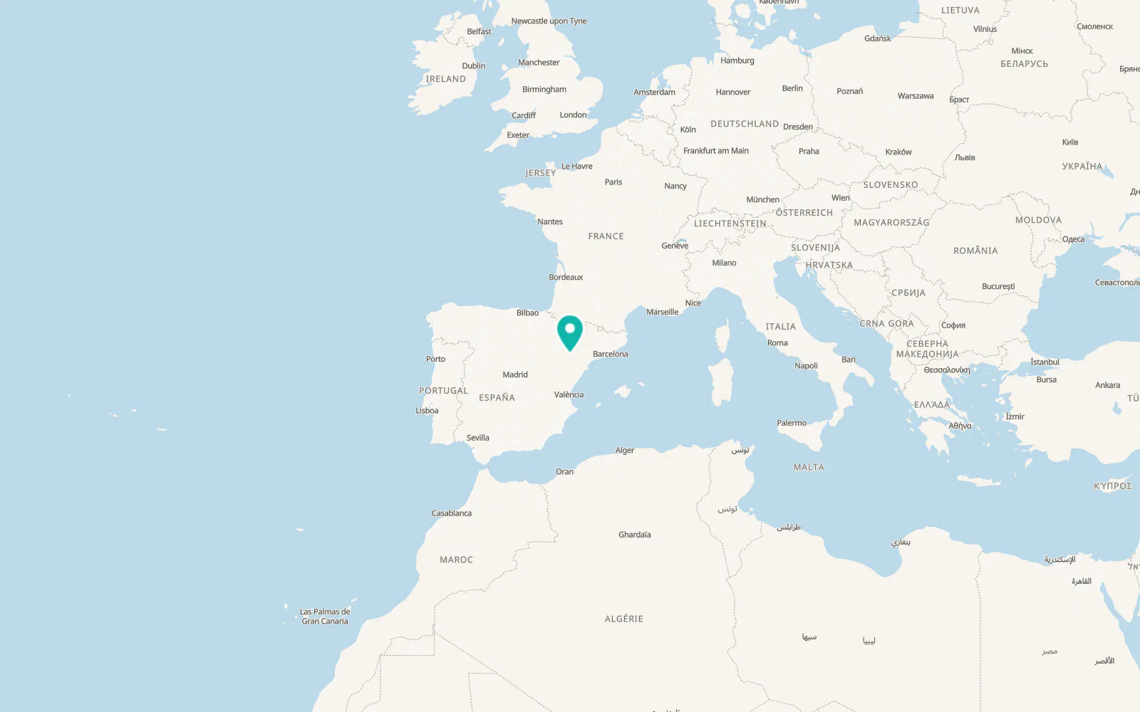 Map of Escatrón
