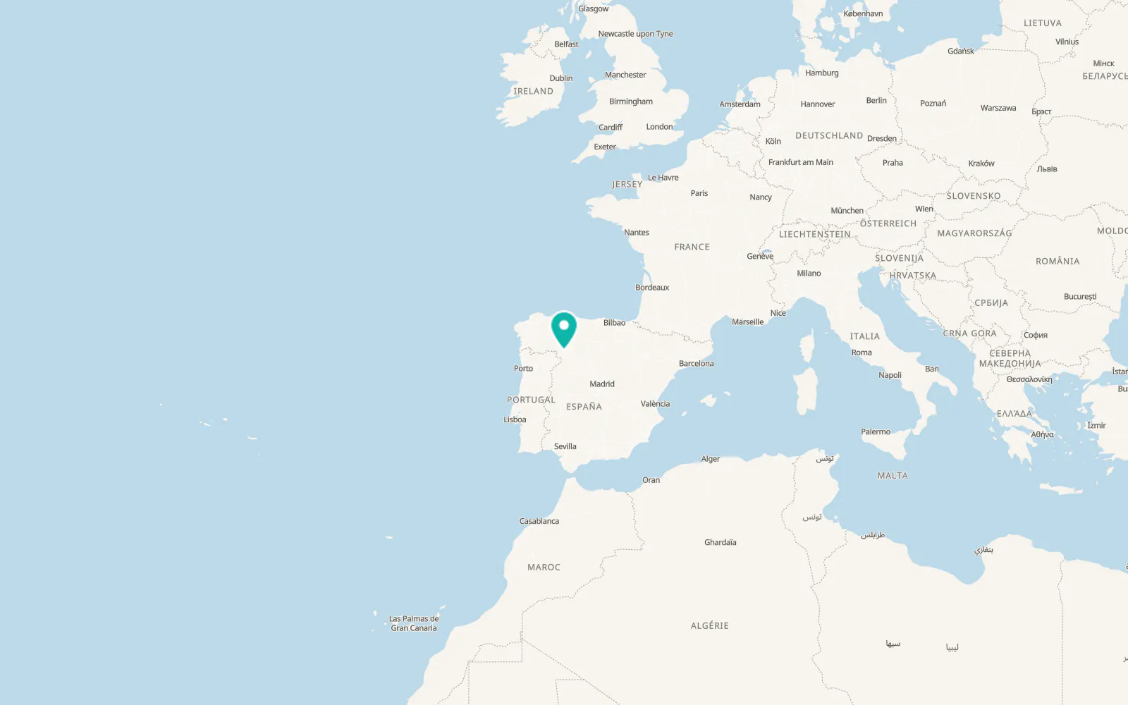 Map of Ferreras de Abajo