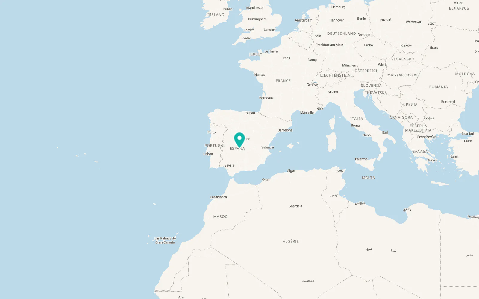Map of Fontanarejo