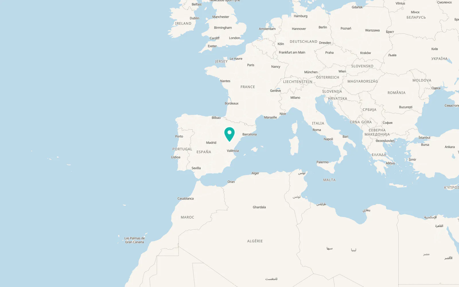 Map of Formiche Alto
