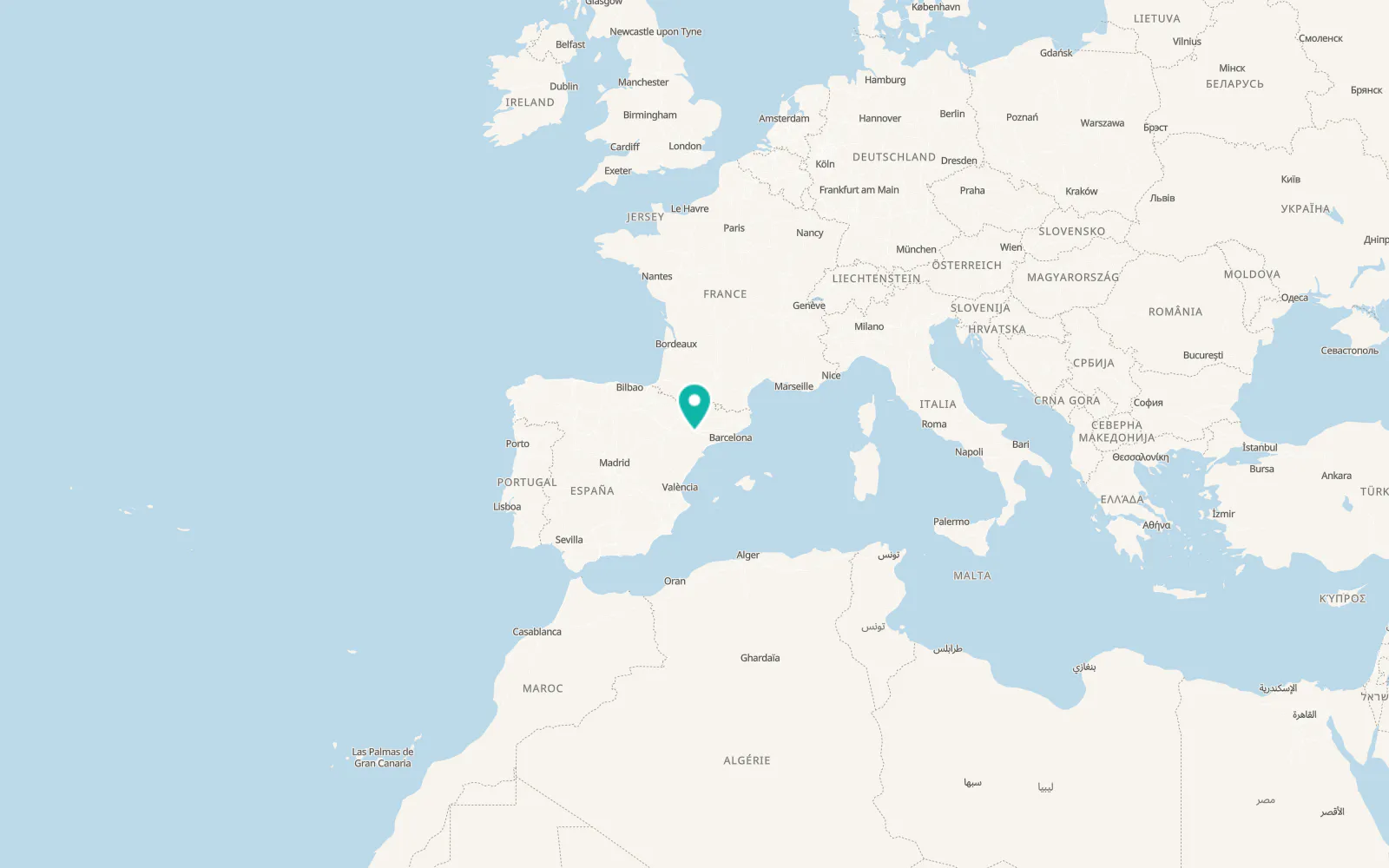 Map of Fraga