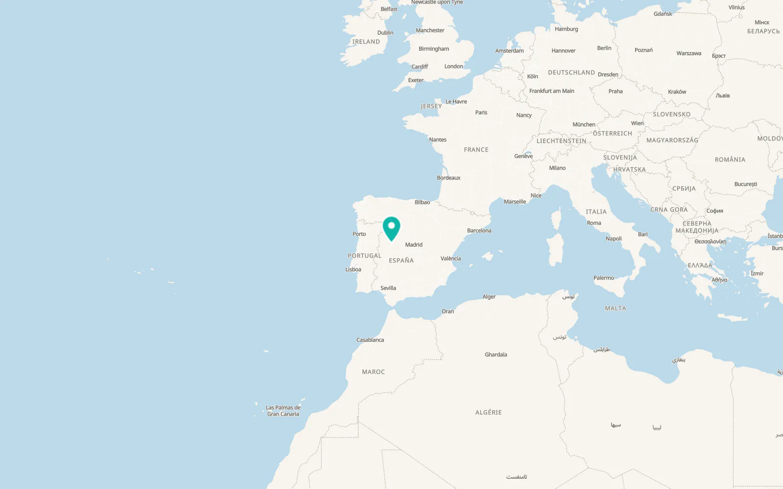 Map of Fresnedoso