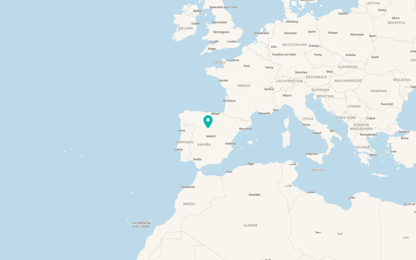 Map of Fuentepelayo