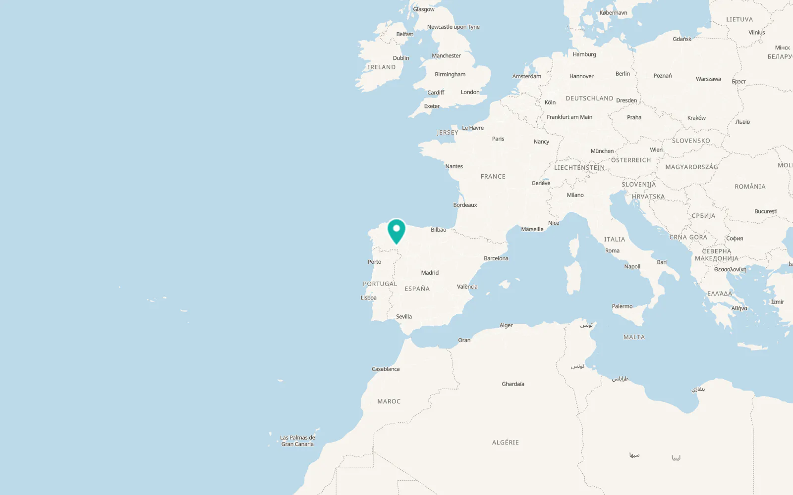 Map of Galende