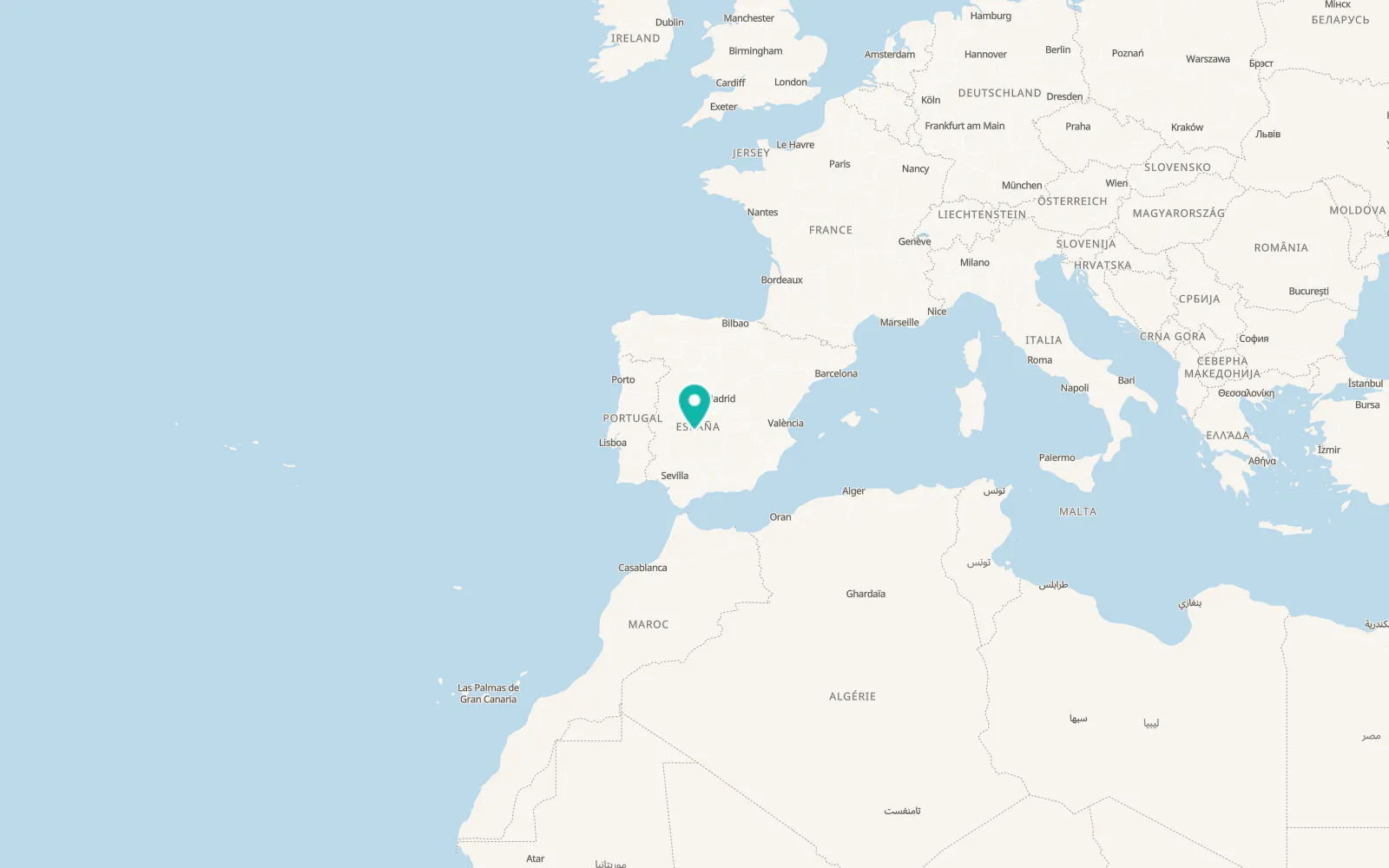 Map of Garbayuela