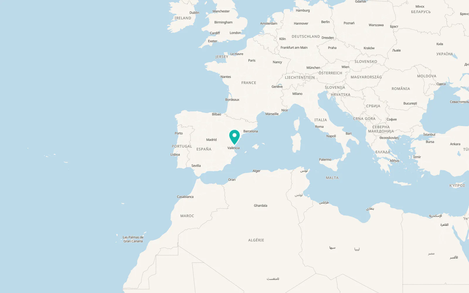 Map of Grao de Murviedro