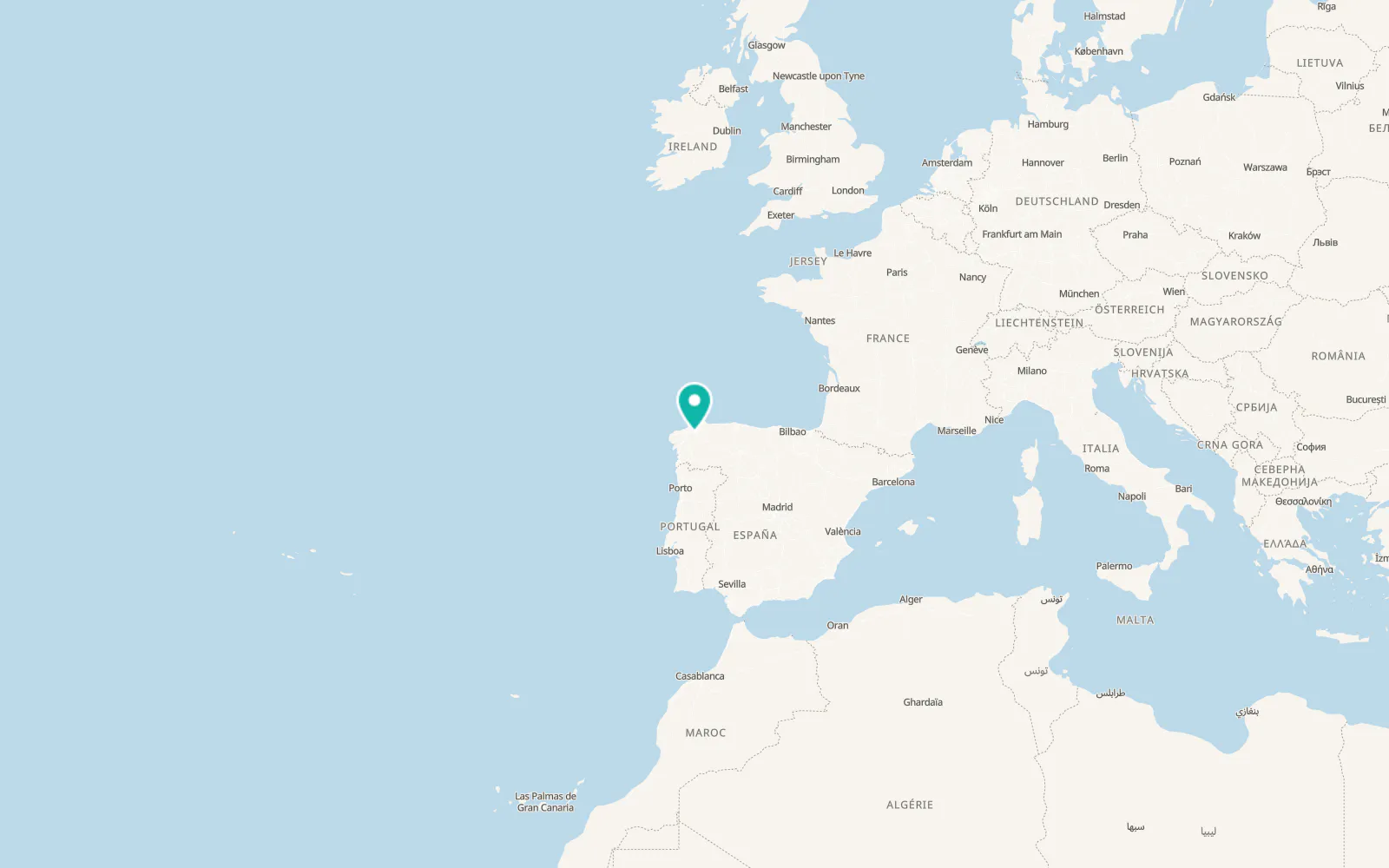 Map of Guitiriz