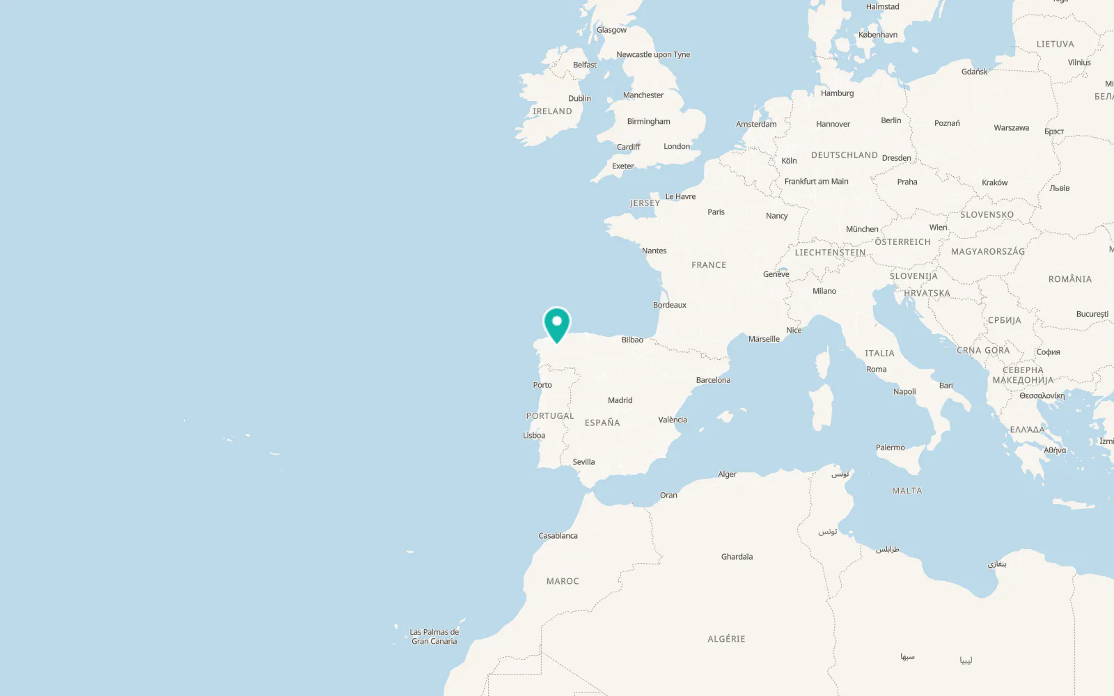 Map of Guntín