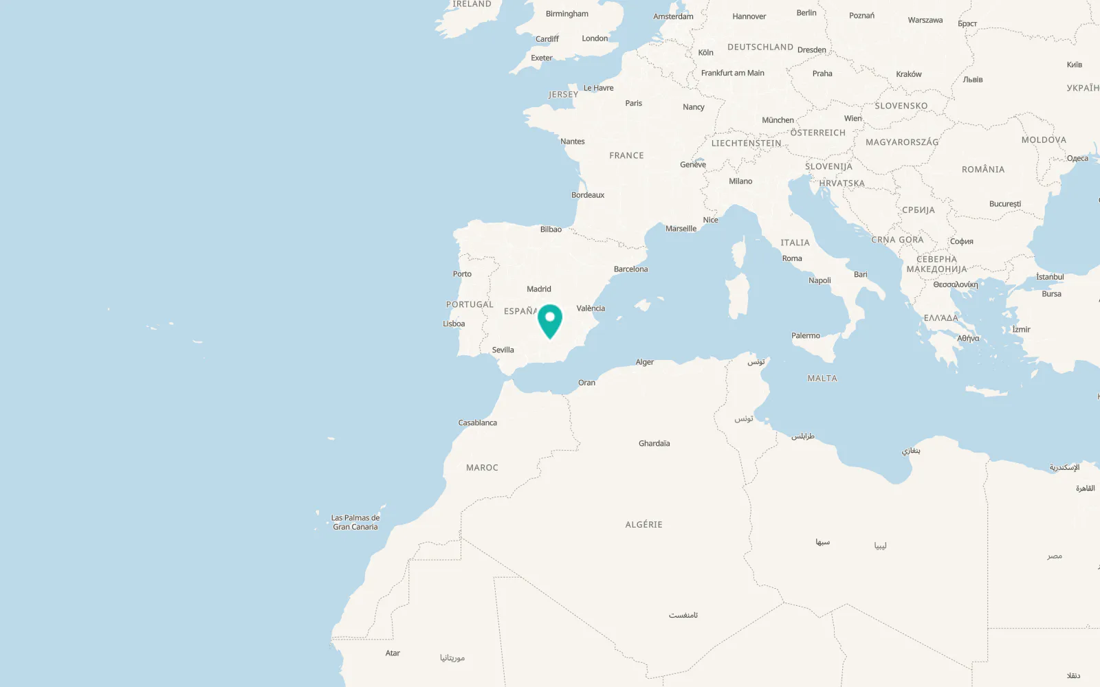 Map of Hinojares