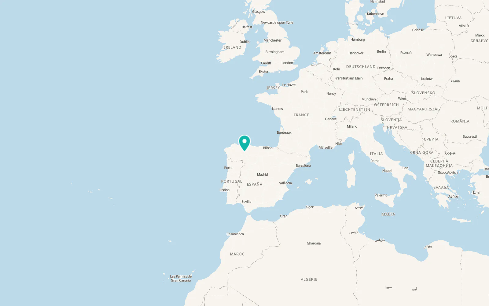 Map of Igüeña
