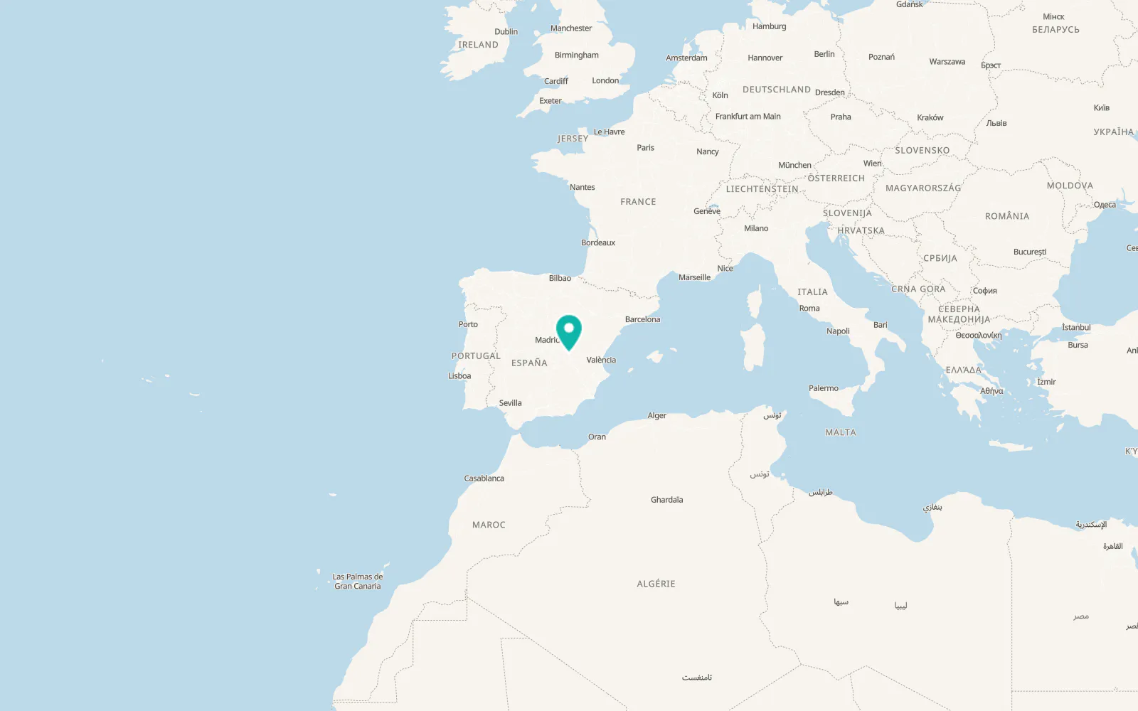 Map of La Almarcha