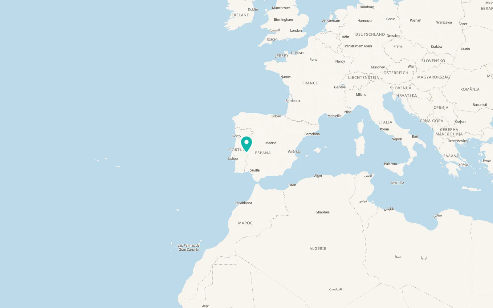 Map of La Codosera