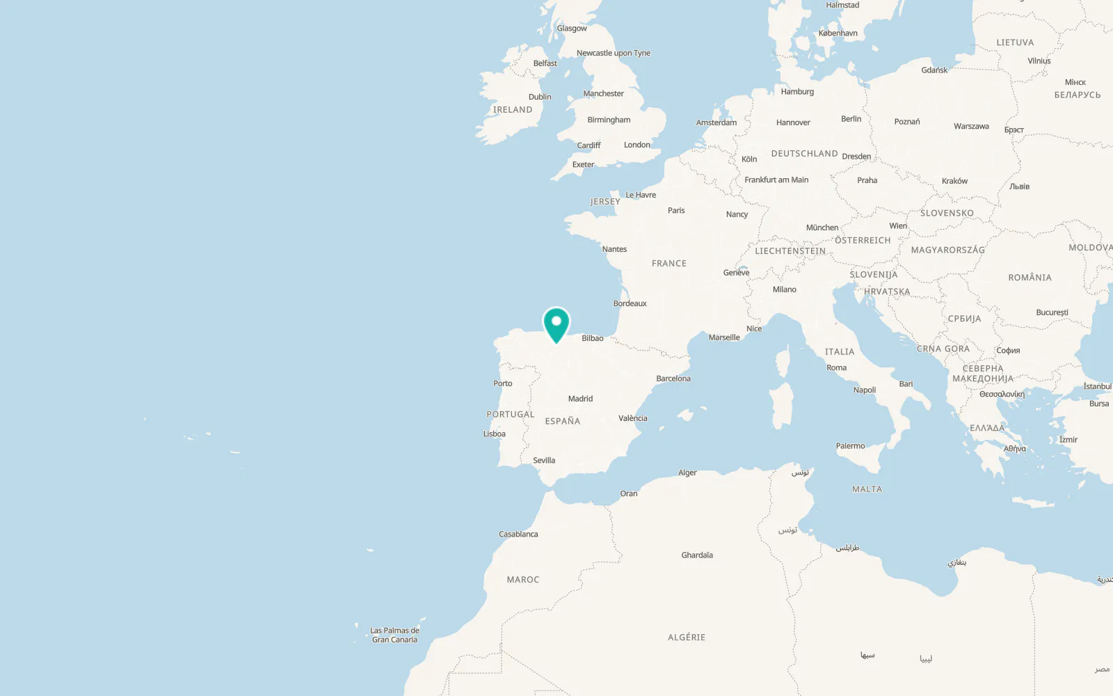 Map of La Ercina