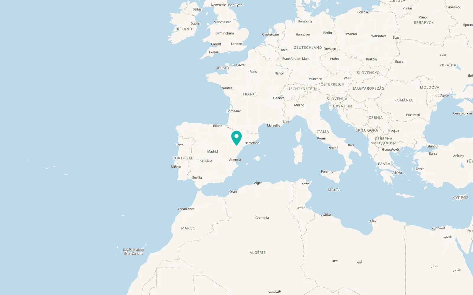 Map of La Ginebrosa