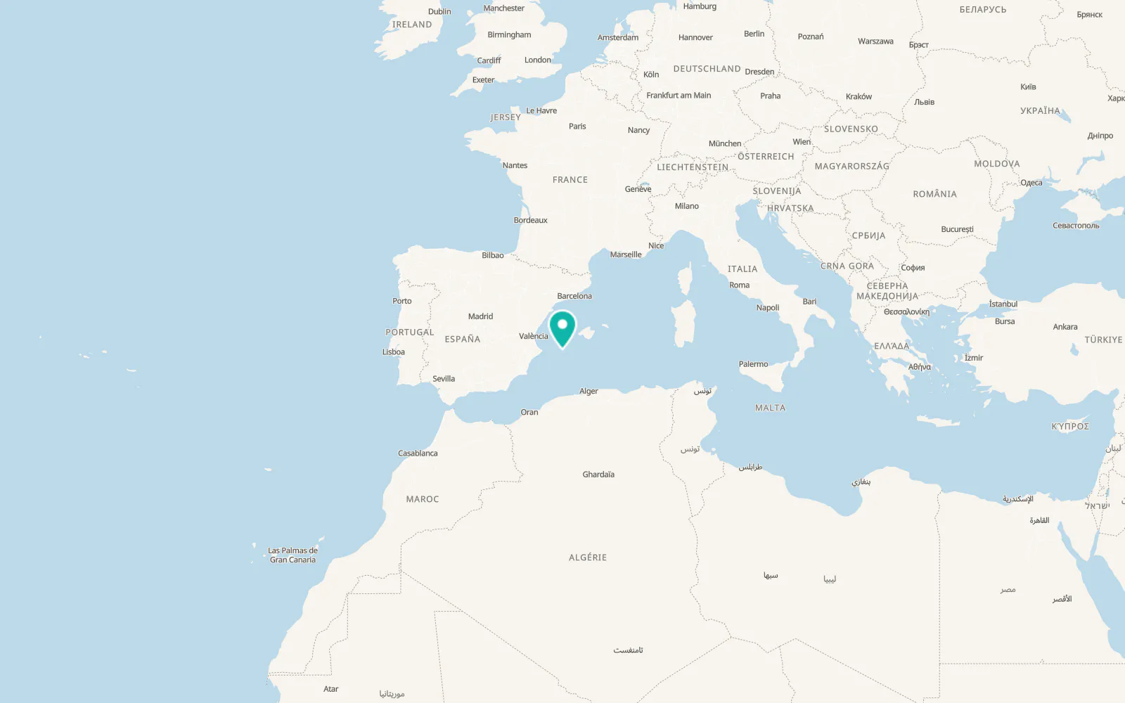 Map of La Savina